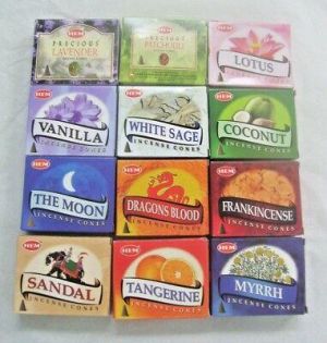all for home and garden Home Fragrances Hem Best Seller #2 Variety Pack Incense Cones, Mixed Lot 12 x 10 Cone, 120 Total