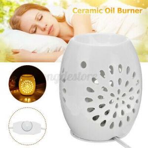 all for home and garden Home Fragrances Electric Floral Wax Melt Burner Essential Oil Candle Melt Wax Warmer Light Decor
