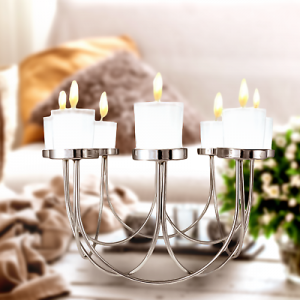 8 Tea Light Candle Holder Table Center Piece Christmas Wedding Decorative Glass