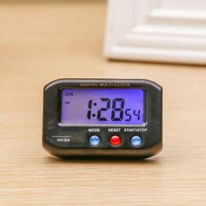 Night Light Digital Mini Small Alarm Clock LED Display Travel Snooze Bed Home