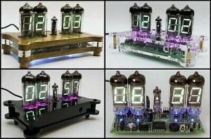 Steampunk Desk Clock IV-11 VFD Tube + Case + Remote + RGB + Power Nixie Era!