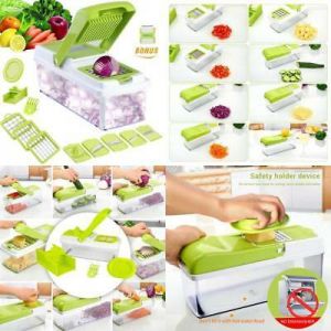 Vegetable Slicer Dicer Weinas Food Chopper Cuber Cutter Cheese Grater Multi Blad