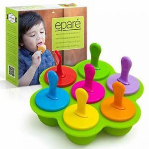 Eparé Toddler Popsicle Molds - Ice Cream Treat Tray - For Baby Teething Ice P...