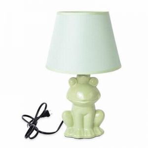 Christmas Decor Gift Light Green Ceramic Frog Design Table Desk Lamp for Bedroom