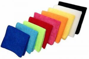 240 Microfiber 12"x12" Cleaning Cloths Detailing Polishing Towels Rags 300GSM