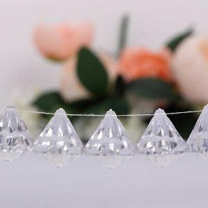 90 pcs 1.2" Clear Tear Drops Acrylic Beads Vase Fillers Wedding Decorations SALE