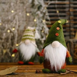 Christmas Doll Decor Faceless Gnome Santa Claus Xmas Y Tree Ornament D L6S4