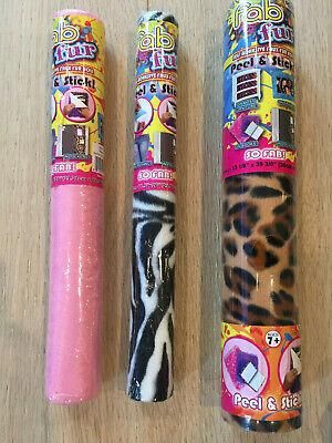 all for home and garden Furniture Fab Fur Self adhesive roll peel book cover furniture frames pink zebra Leopard