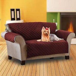all for home and garden Furniture REVERSIBLE QUILTED SOFA CHAIR SETTEE PET PROTECTOR SLIP COVER FURNITURE THROW